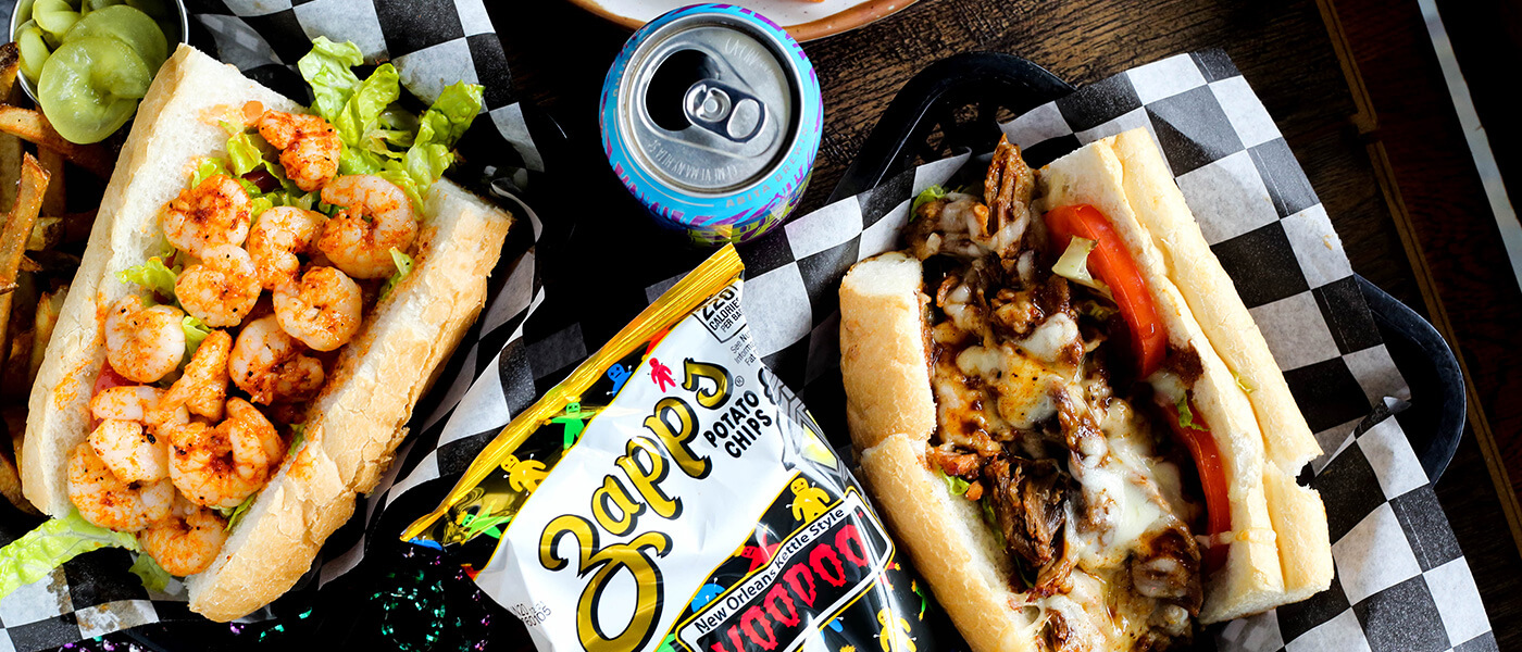 Order a Po-Boy and bag of Zapp's Potato Chips online!